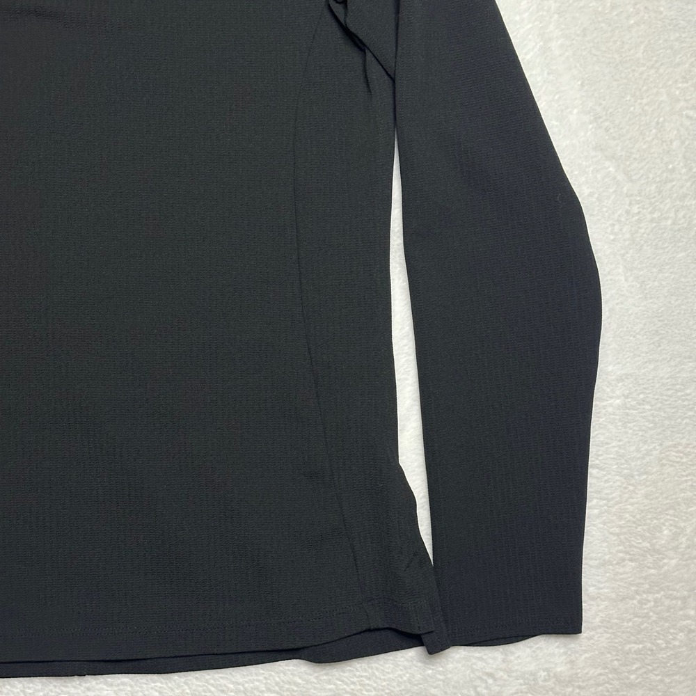 Nike Dri-FIT Womens Small Black Quarter Zip Long Sleeve Athletic Pullover Top - Picture 3 of 7